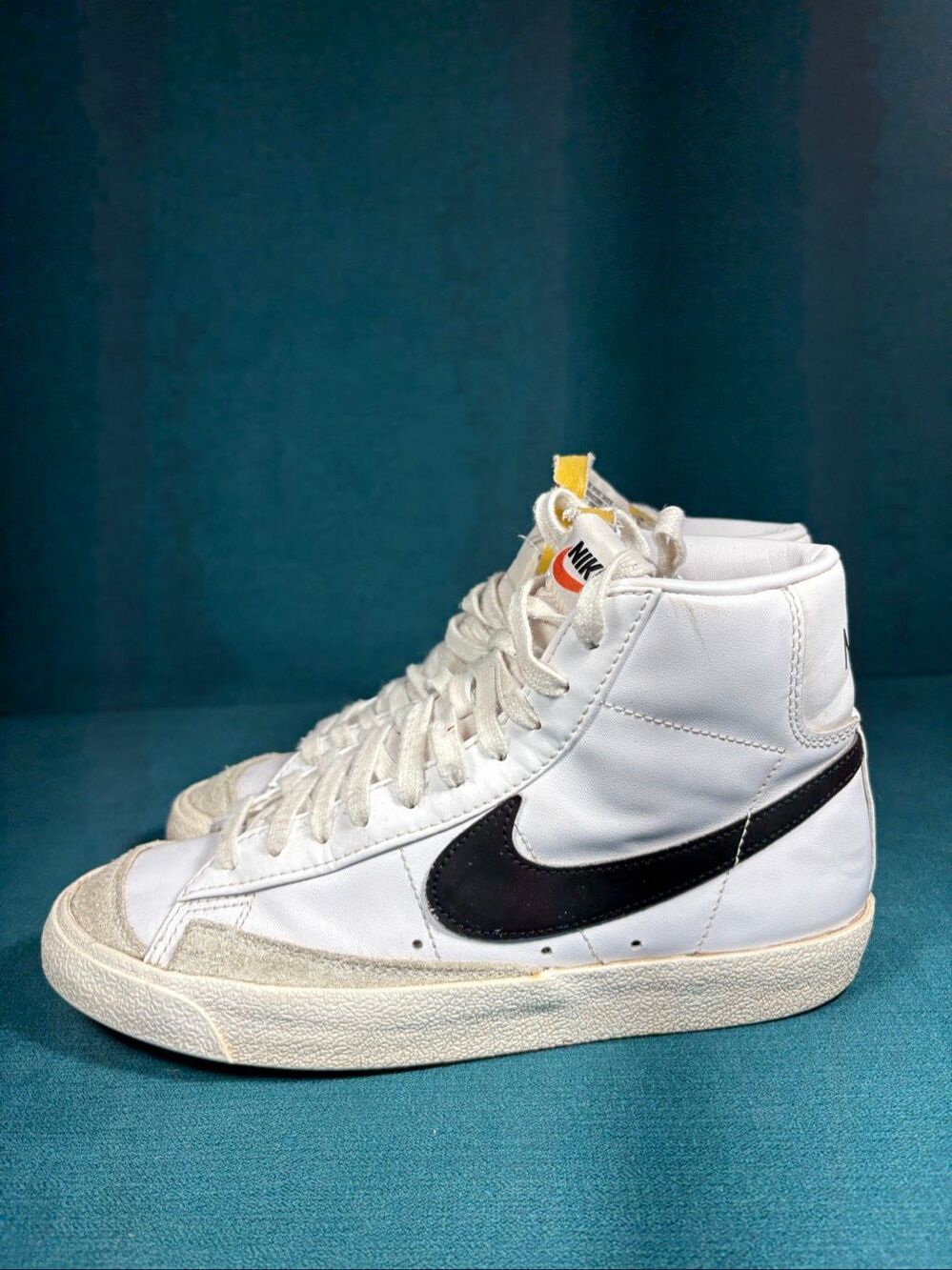 Nike Blazer Mid 77 Vintage White Black Mens Size 6 / Womens 7.5 BQ6806-100
